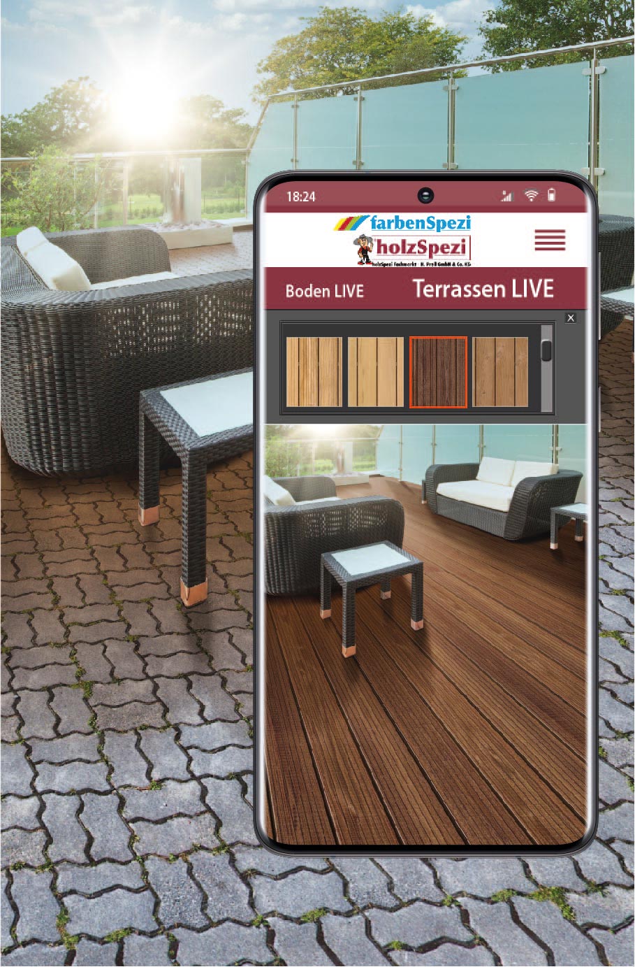 Terrassenbeläge planen im Terrasse LIVE von Heinrich Prell GmbH u. Co KG